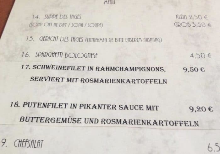 menu to eat in berlin