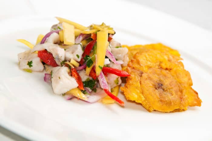 Asian style fish ceviche